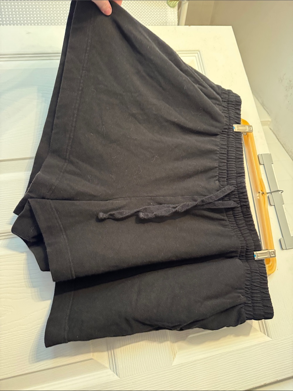 Women's Casual Black Drawstring Shorts